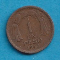 Chile 1 Peso 1943