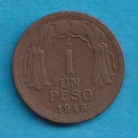 Chile 1 Peso 1948