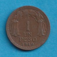 Chile 1 Peso 1949