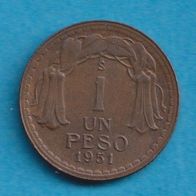 Chile 1 Peso 1951
