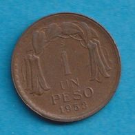 Chile 1 Peso 1953
