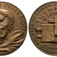 Deutschland Bronzemedaille 1967 Eisleben Martin Luther (1483--1546)