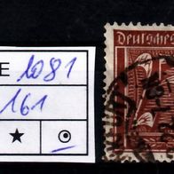 Los B1081: Deutsches Reich Mi. 161, gest