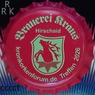 Kraus Brauerei Hirschaid KKFT KK-Sammler-Treffen 2026 Kronenkorken Bier Kronkorken