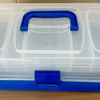 Aufbewarungsbox Werkzeugkasten Angelkoffer Angelkasten Näh- Kleinteilebox Kunststoff