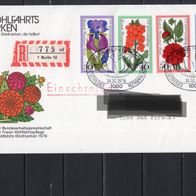 Berlin 1976 Wohlfahrt: Gartenblumen MiNr. 524 - 527 ESST Berlin gelaufen