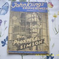 John Kling´s Erinnerungen Nr. 19