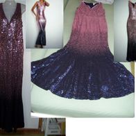 Ballkleid Abendkleid Meerjungfrau Bodyflirt BPC Paillettenkleid Rosa Blau Gr.40/42