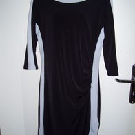 Alba Moda Kleid Gr. 40 Schwarz Weiß/ gefüttert