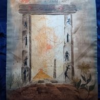 Radierung Rene Carcan Arc de lumiere