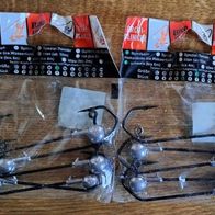 Neu! 10 Rundkopftwister ProfiBlinker Gr: I = 19g Attractor Schwarz Jigkopf Haken