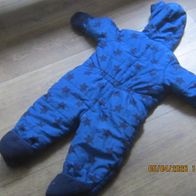 Kd Overall gr 74-80 blau mit Sternen dick gefüttert