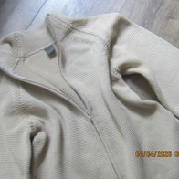 Strickjacke beige größe M mit Reißverschluss