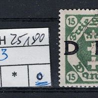 Los H25180: Danzig Dienst Mi. 3, gest
