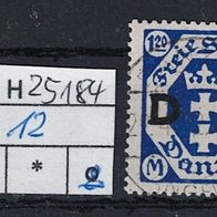 Los H25184: Danzig Dienst Mi. 12, gest