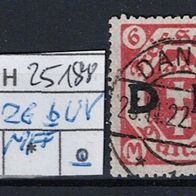 Los H25188: Danzig Dienst Mi. 26 b, gest