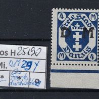 Los H25190: Danzig Dienst Mi. 29 y * *
