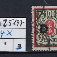 Los H25197: Danzig Dienst Mi. 34 X, gest