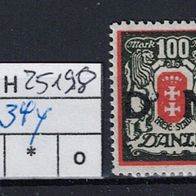 Los H25198: Danzig Dienst Mi. 34 Y * *