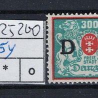 Los H25200: Danzig Dienst Mi. 35 Y * *