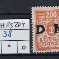 Los H25204: Danzig Dienst Mi. 38 * *