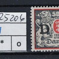 Los H25206: Danzig Dienst Mi. 39 * *