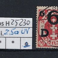 Los H25230: Danzig Dienst Mi. 25a, gest