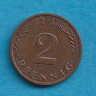 2 Pfennig 1958 D