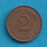 2 Pfennig 1963 D