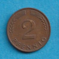2 Pfennig 1962 D