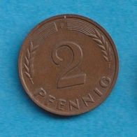 2 Pfennig 1962 F