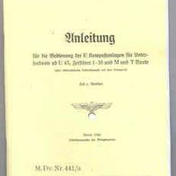 Bedienungsanleitung E-Kompaßanlage für U-Boote von 1940