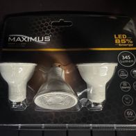 Maximus - 3 x LED-Spot 5 Watt > 50 Watt (345 Lumen) NEU & OVP!