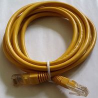 LAN-Kabel Gelb, 1,80m, Type CM 26AWG E256123 AWM 2835