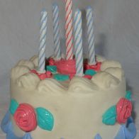 D Max Zapf Dekoration Geburtstagstorte m Kerzen u Melodie: Zum Geburtstag viel Glück1