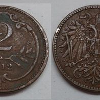 Österreich 2 Heller 1912 ## S10