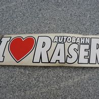 Aufkleber " I love Autobahn Laser "