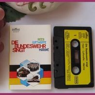 Die Bundeswehr singt - MC - Heer / Luftwaffe / Marine - Musikkassette von 1976