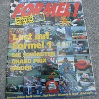 Formel 1 Das Rennsportmagazin Heft Nr. 7 Ausgabe Juli 1. Jahrgang Poster Senna
