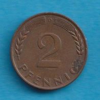 2 Pfennig 1968 D nicht magnetisch