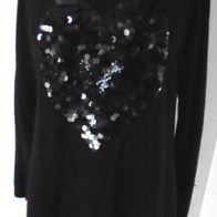Pullover Strick Longpulli von Evis Gr.38/40 mit Pailletten *