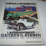 Hermann Schwarz, 90 Jahre Gaisbergrennen; Salzburg