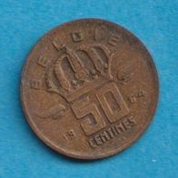 Belgien 50 Centimes 1964 Belgie