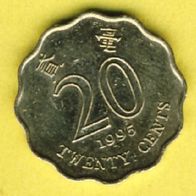 Hong Kong 20 Cents 1995