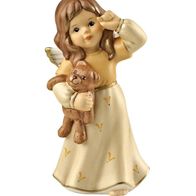 Goebel Weihnacht "Träumerle mit Teddy" Engel 10 cm Champagner 2011 41-403-07-2 NEU