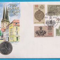 DDR 5 Mark 1987 Nikolai Viertel Numisbrief  vorzüglich Top