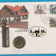 DDR 5 Mark 1988 Saonia Numisbrief  Münze vorzüglich Top