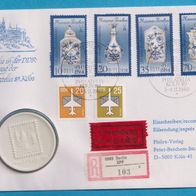 DDR Porzellanmünze 1969 Internationale Briefmarkenmesse Köln