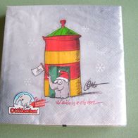 Otto Ottifanten Limited Edition Servietten Zellstoff 20 Stück Leuchtturm Weihnachten
