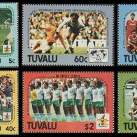 1986 Tuvalu World Cup Mexico 1986 MiNr 367-374 gezähnt postfrisch